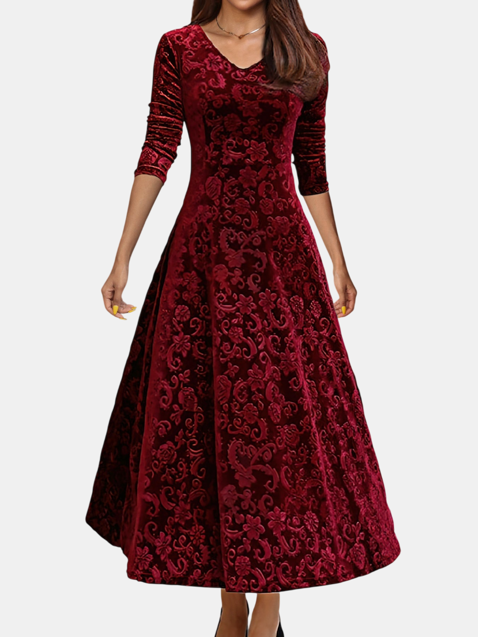 Denise | Vestido de Terciopelo Festivo