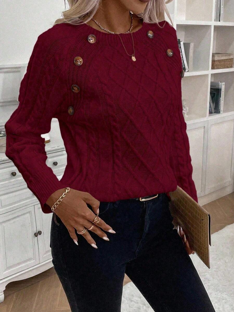 Clara | Jersey de Punto con Botones para Damas