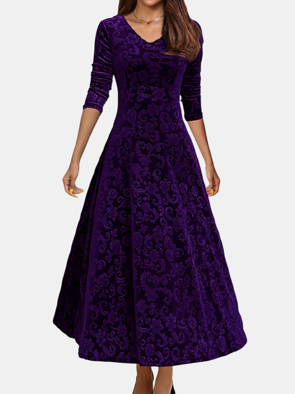 Denise | Vestido de Terciopelo Festivo