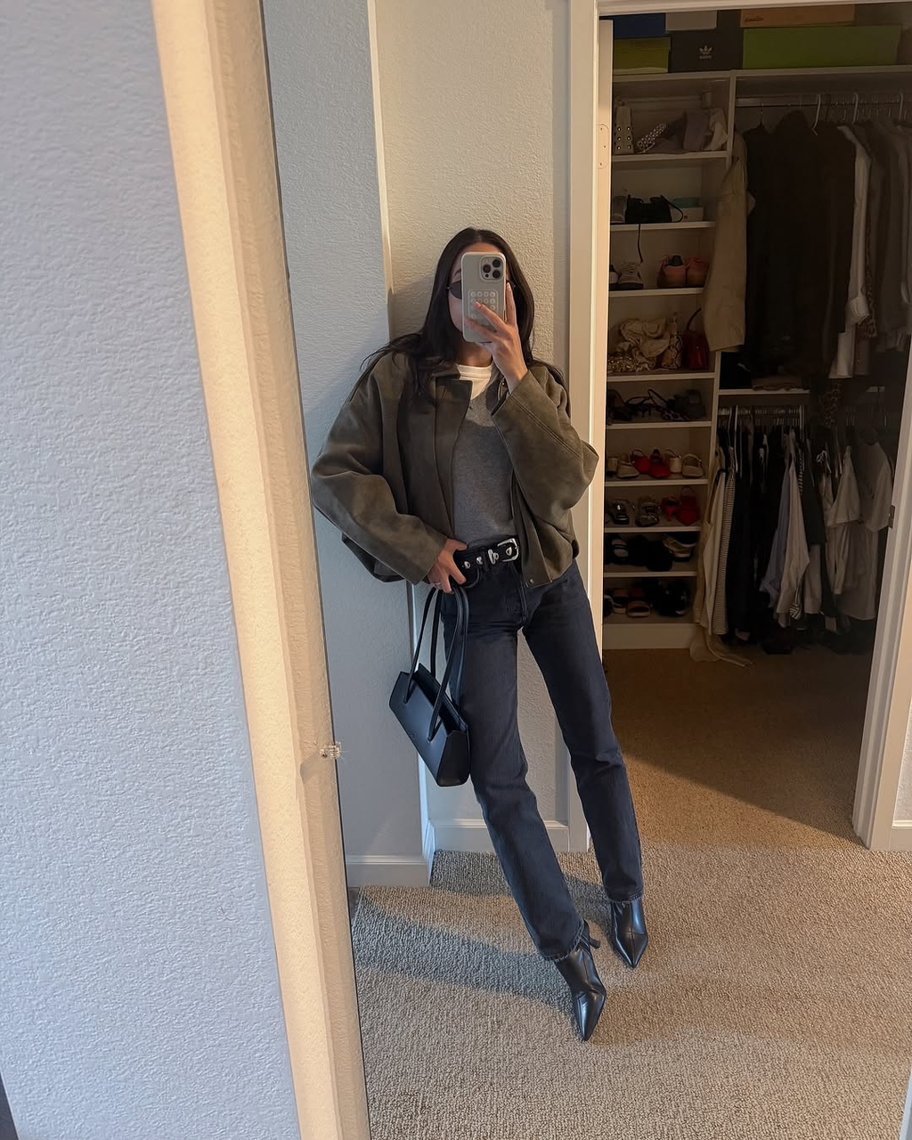 Chaqueta bomber Sahara con efecto ante