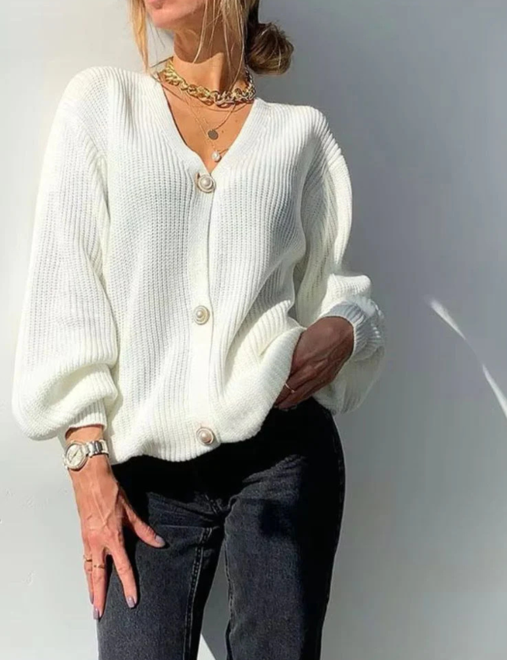 Cárdigan elegante y cómodo