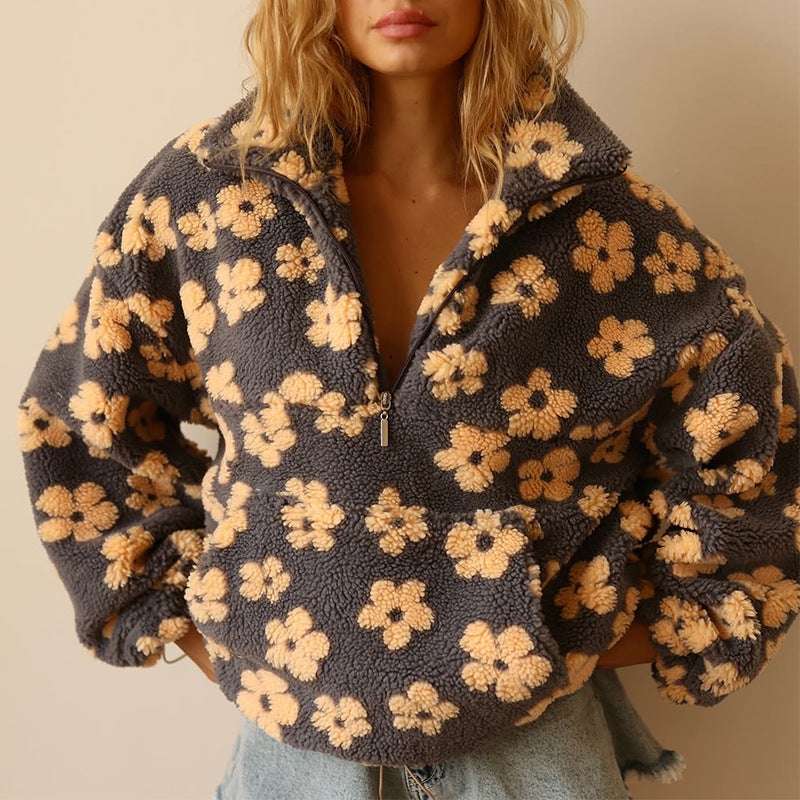 Daisy | Suéter Sherpa Boho Floral
