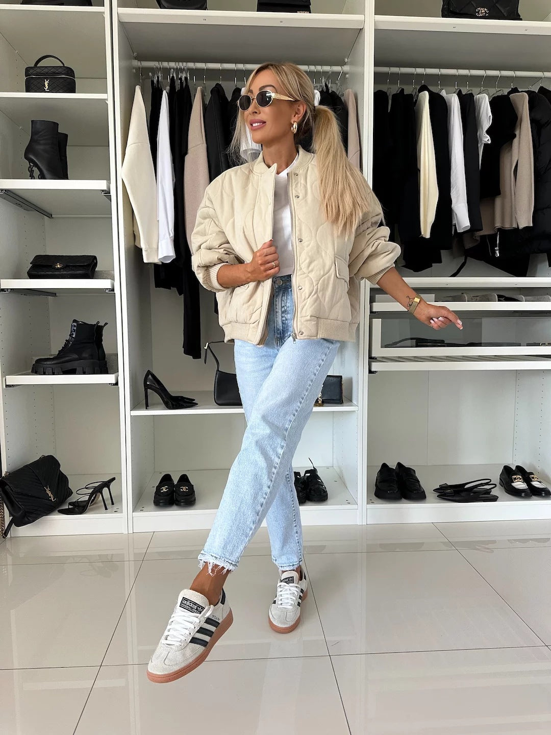 Chaqueta bomber acolchada