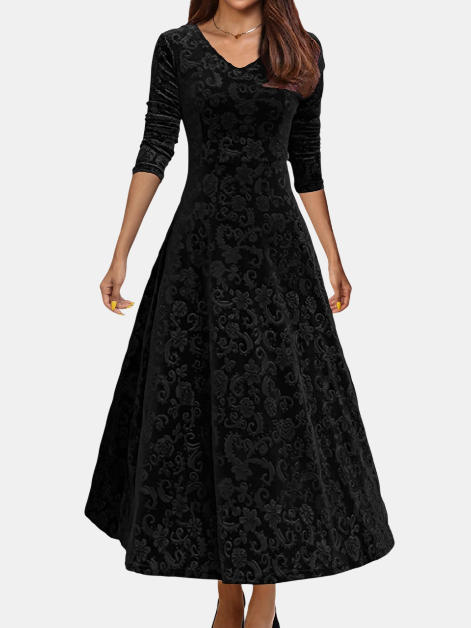 Denise | Vestido de Terciopelo Festivo