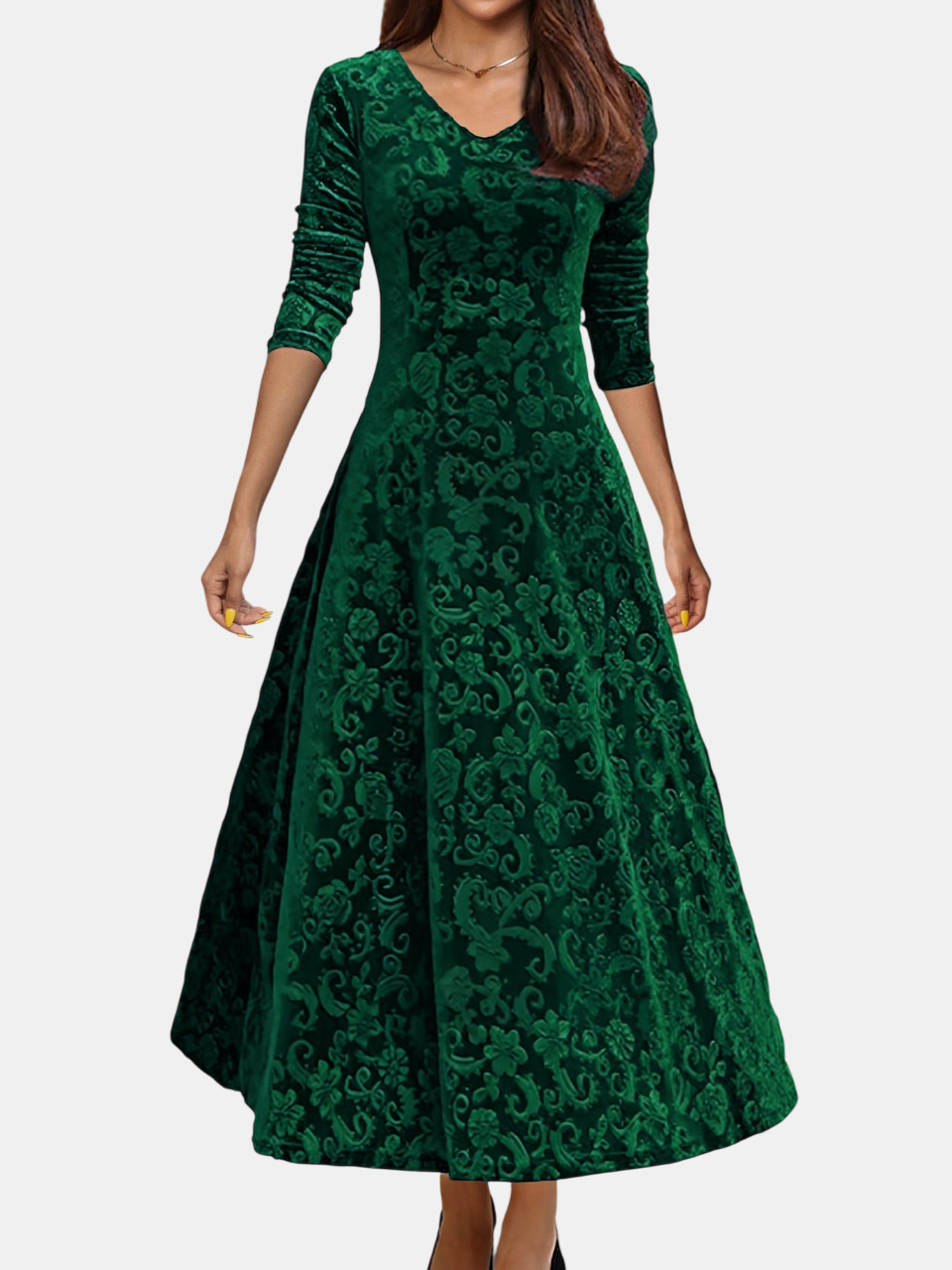 Denise | Vestido de Terciopelo Festivo