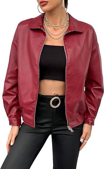 Chaqueta de cuero sintético