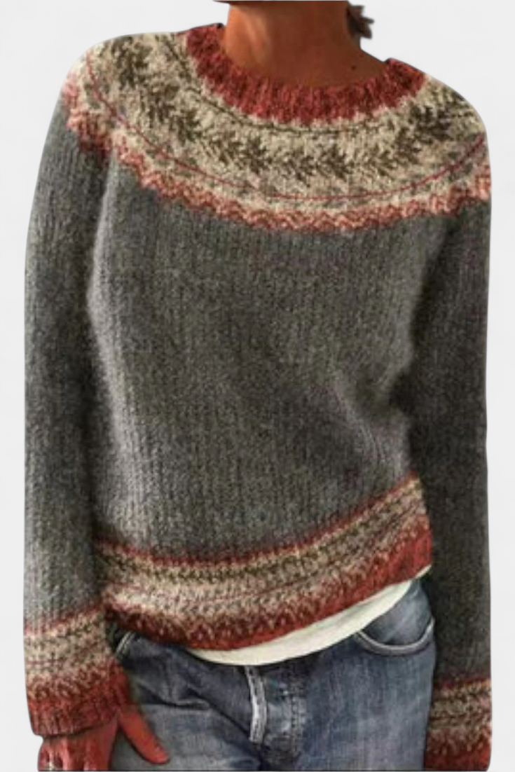 Jolessa | Jersey de Punto con Estampado Nórdico