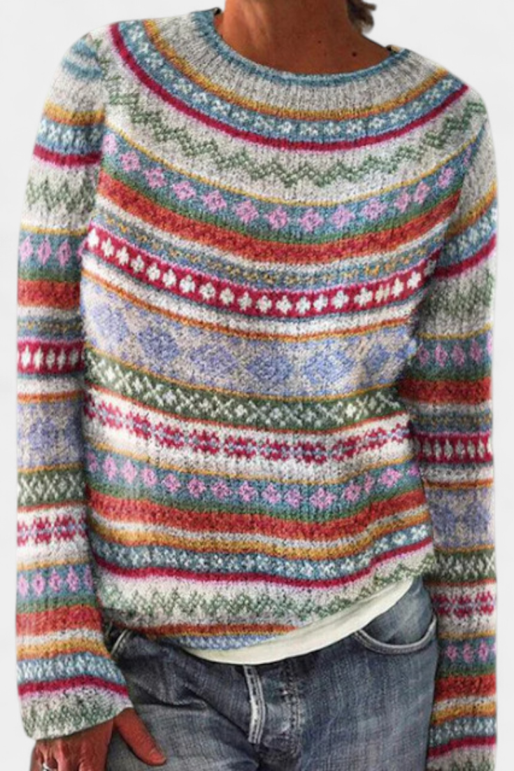 Jolessa | Jersey de Punto con Estampado Nórdico