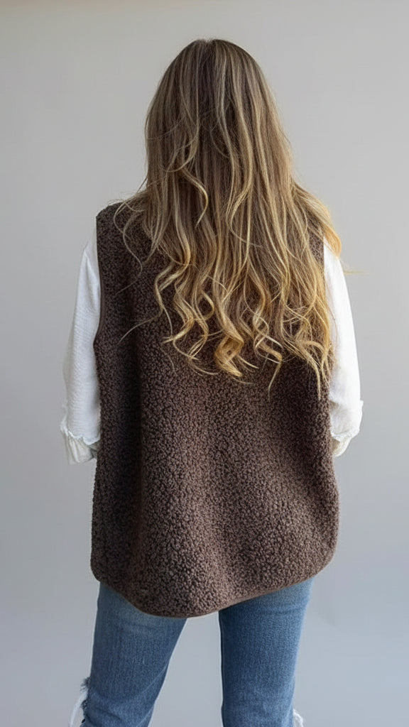 Alicia | Chaleco cálido corto de otoño con botones